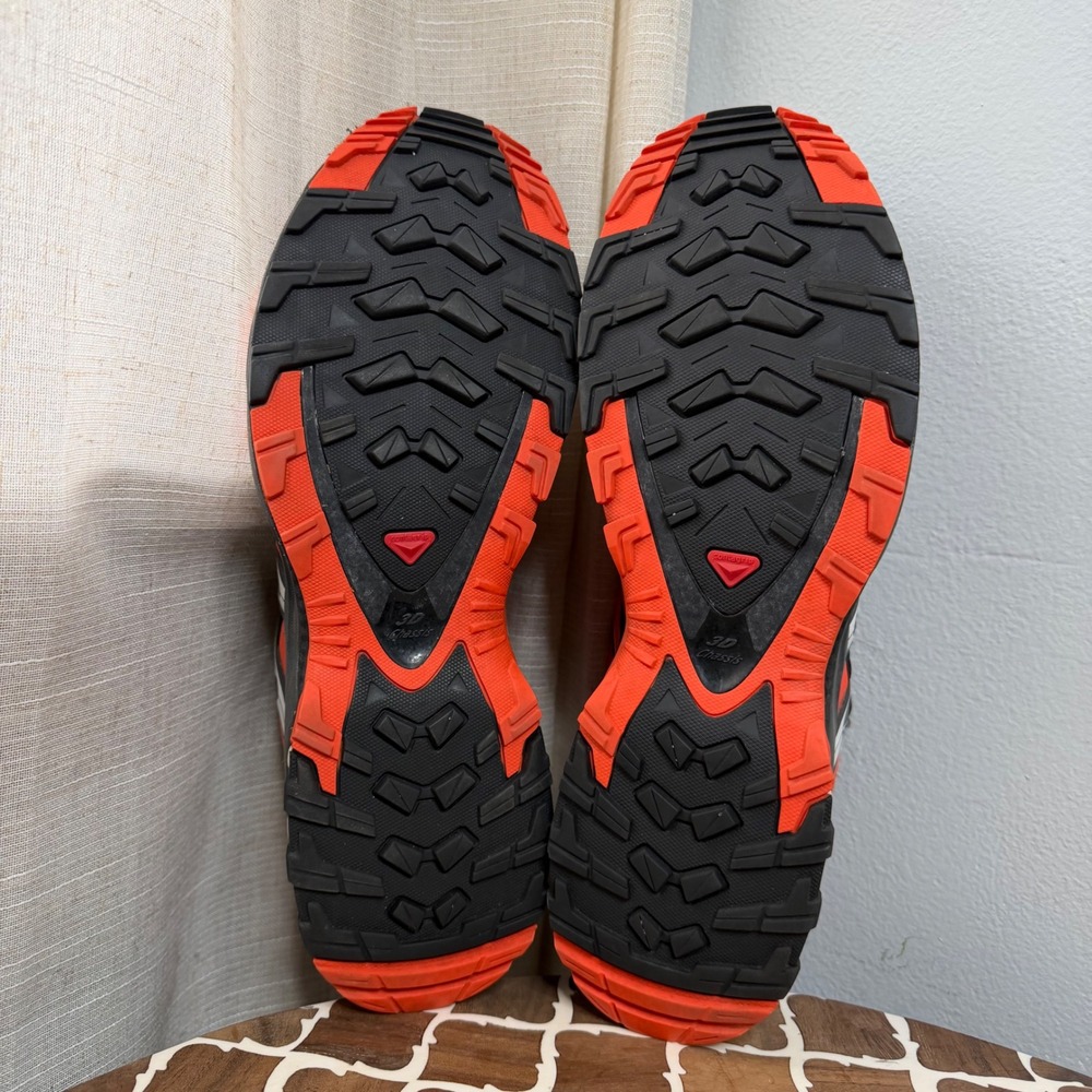 Salomon XA PRO 3D Trail Running Shoes Black Orange Men's Size 11 - Picture 8 of 12
